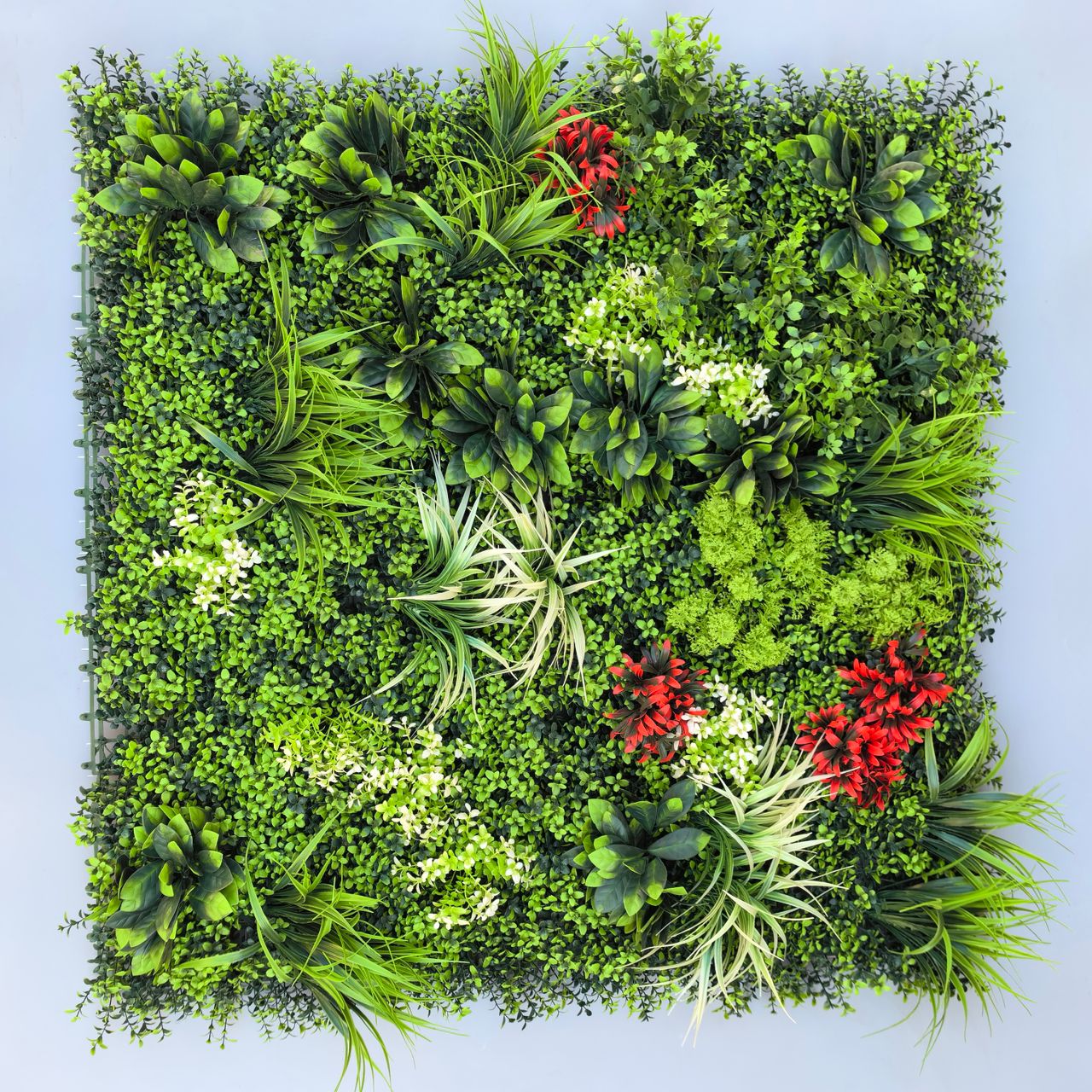 Premium UV-Resistant Artificial Green Wall Panels – Realistic Faux Foliage for Indoor & Outdoor Decor