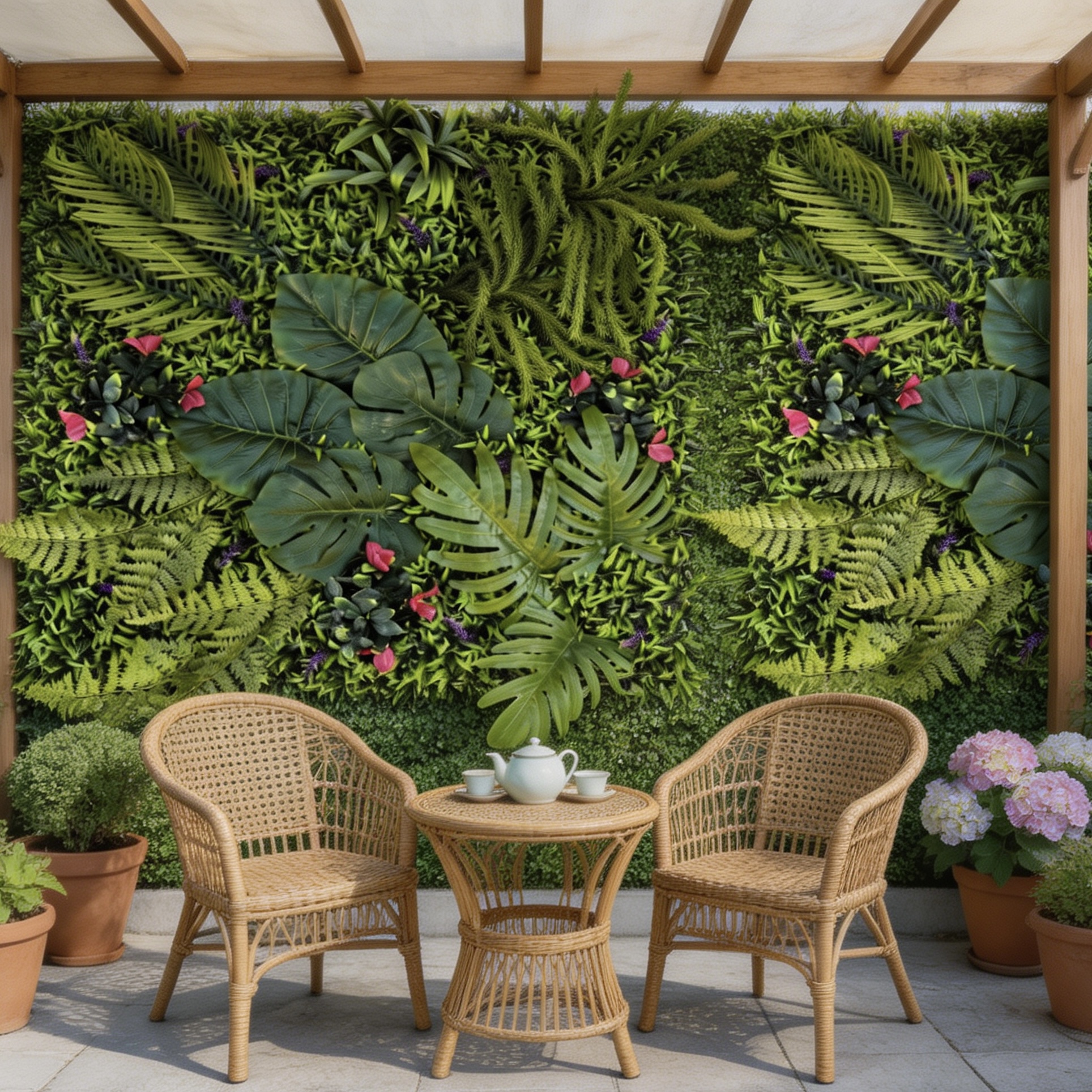 Artificial green wall