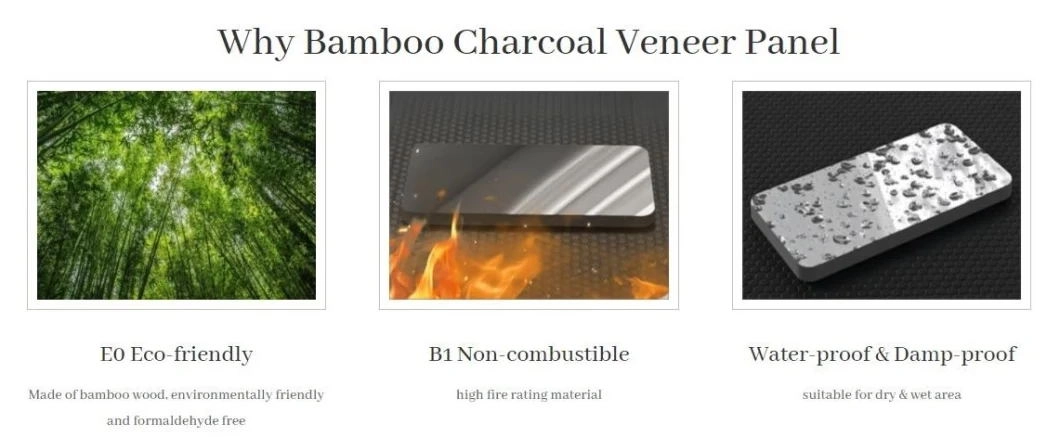 Bamboo Charcoal Wood Veneer